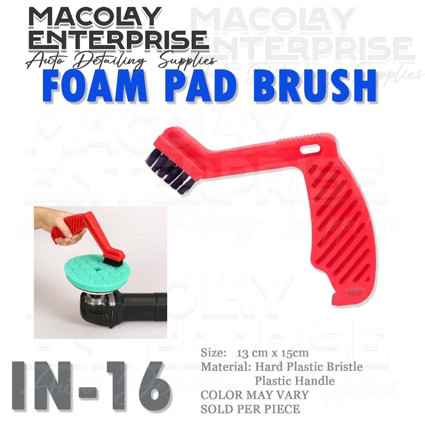IN-16 Buffing Foam Pad Brush