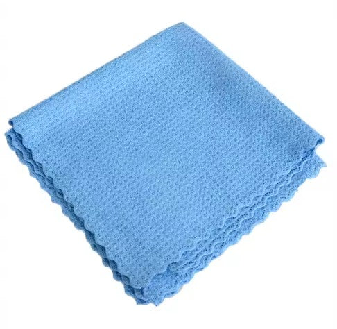 Waffle Weave 40x40cm Car Windshield Glass Drying Towel
