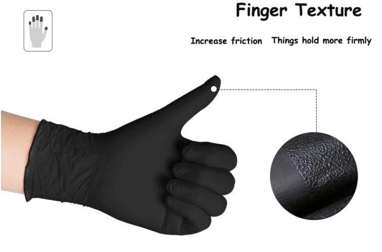 DT-017A 10 pairs Ammex True Fit Textured Finger Powder-Free Nitrile Gloves