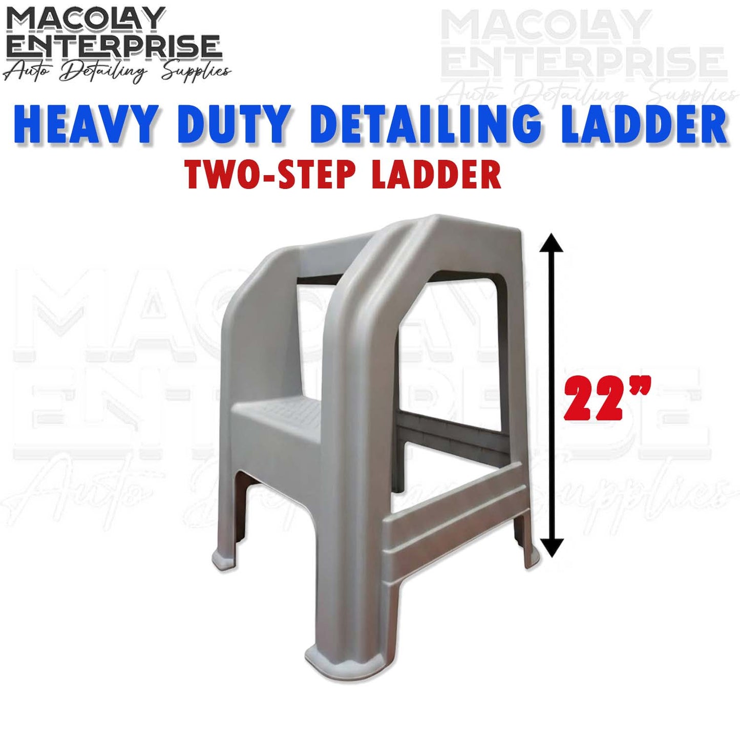 DT-013 Heavy Duty Two-Step Detailing Ladder