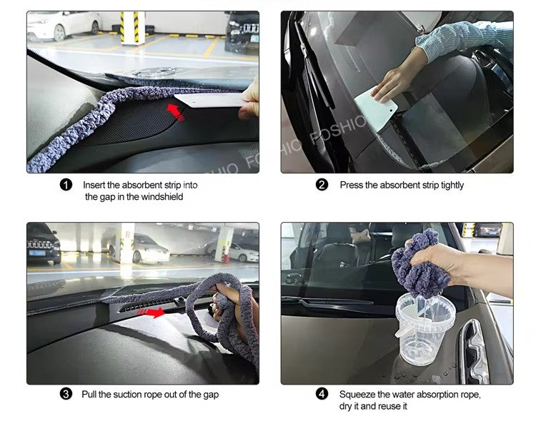 WR-064 Thick Version Soak Tint Rope for Car Dashboard