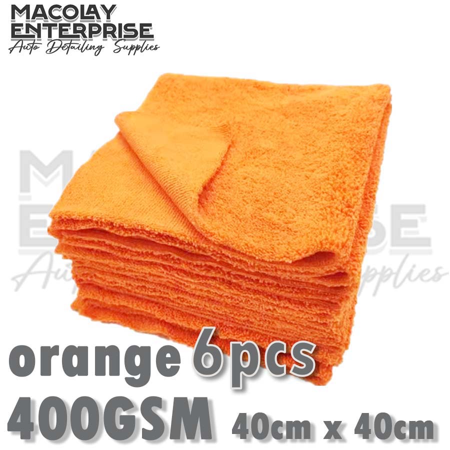 400gsm 40x40cm Edgeless Dual Pile Microfiber Detailing Towel