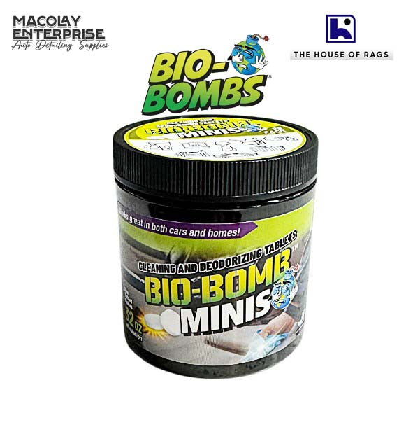 Bio-Bomb Minis Cleaning and Deodorizing Tablets for Cars 25s, 10s, 1s