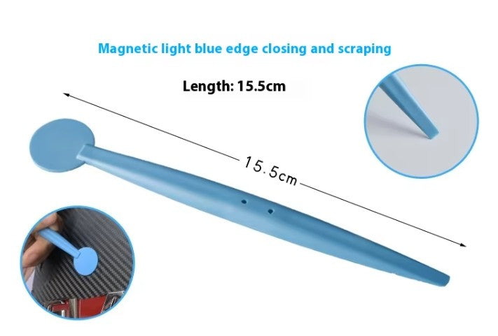 WR-008 PRO Micro Squeegee with Magnet Gasket Flat Slot TUCK Tool Stick for Car PPF