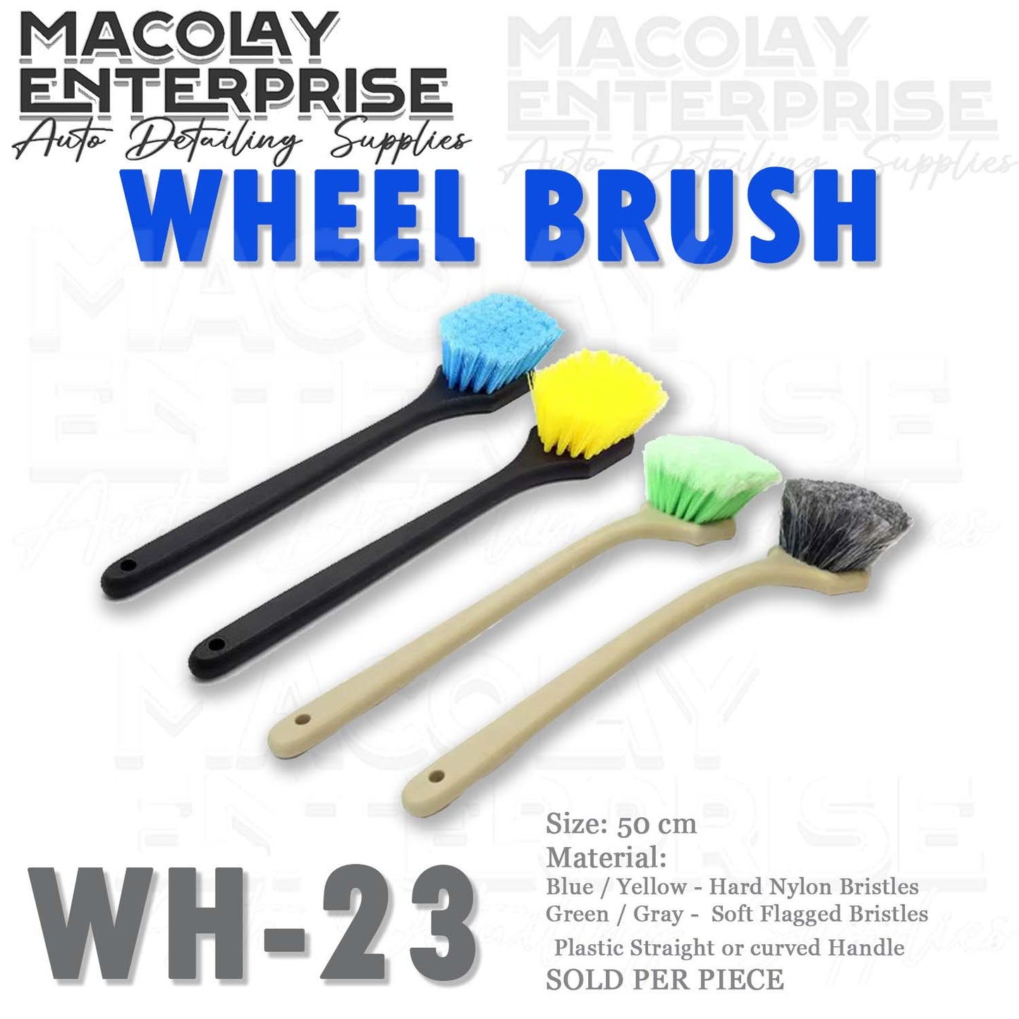 WH-23 Long handle Fender Tire Brush