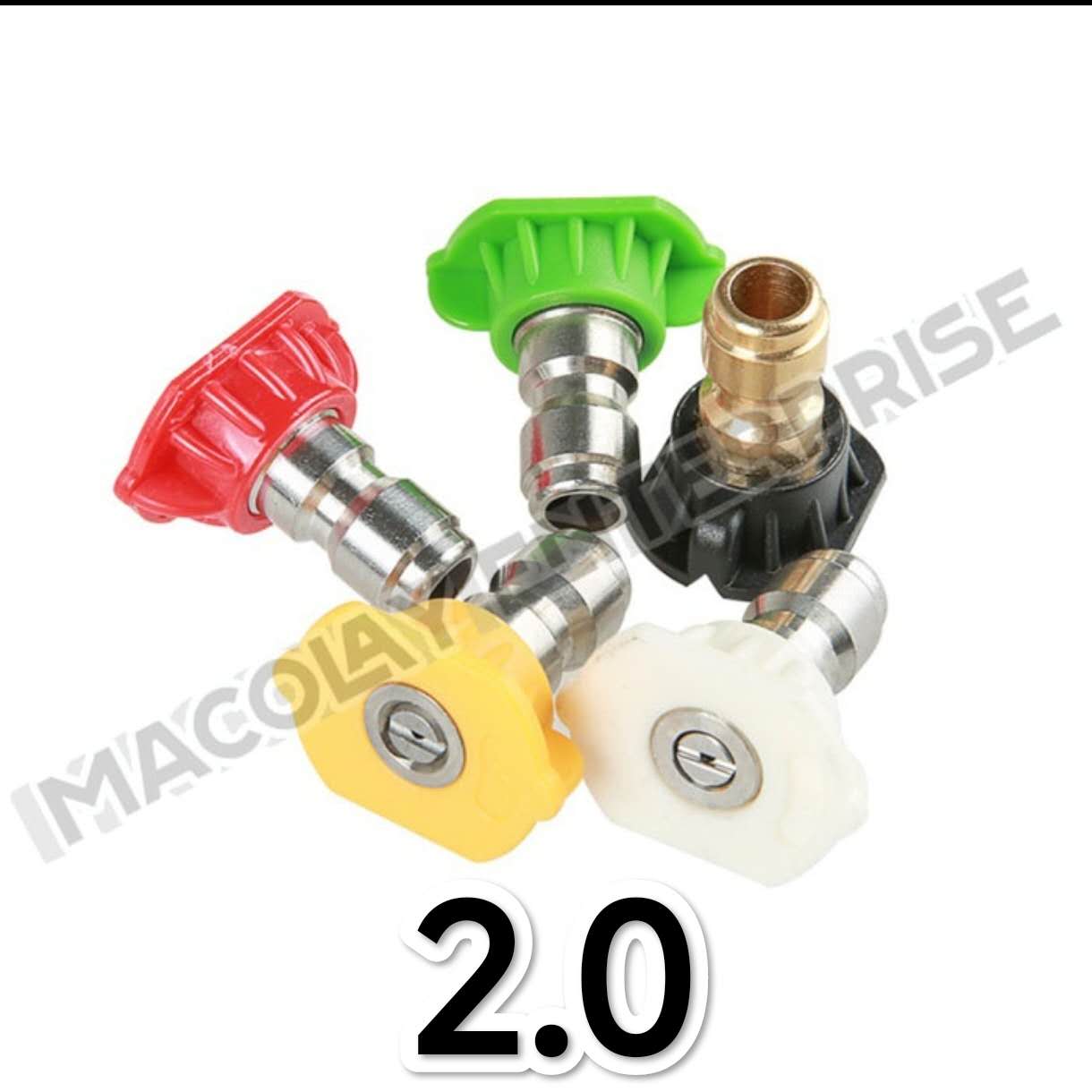 F13 Pressure Washer Spray 5 Pcs Nozzle Tips Set with Different Degrees 1/4 QC Fittings