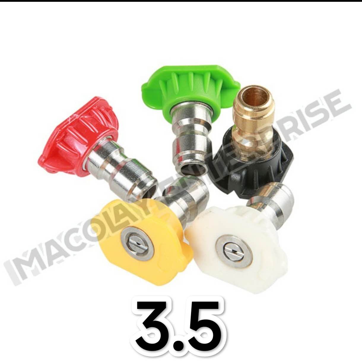 F13 Pressure Washer Spray 5 Pcs Nozzle Tips Set with Different Degrees 1/4 QC Fittings
