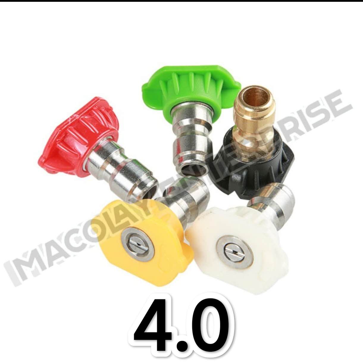 F13 Pressure Washer Spray 5 Pcs Nozzle Tips Set with Different Degrees 1/4 QC Fittings