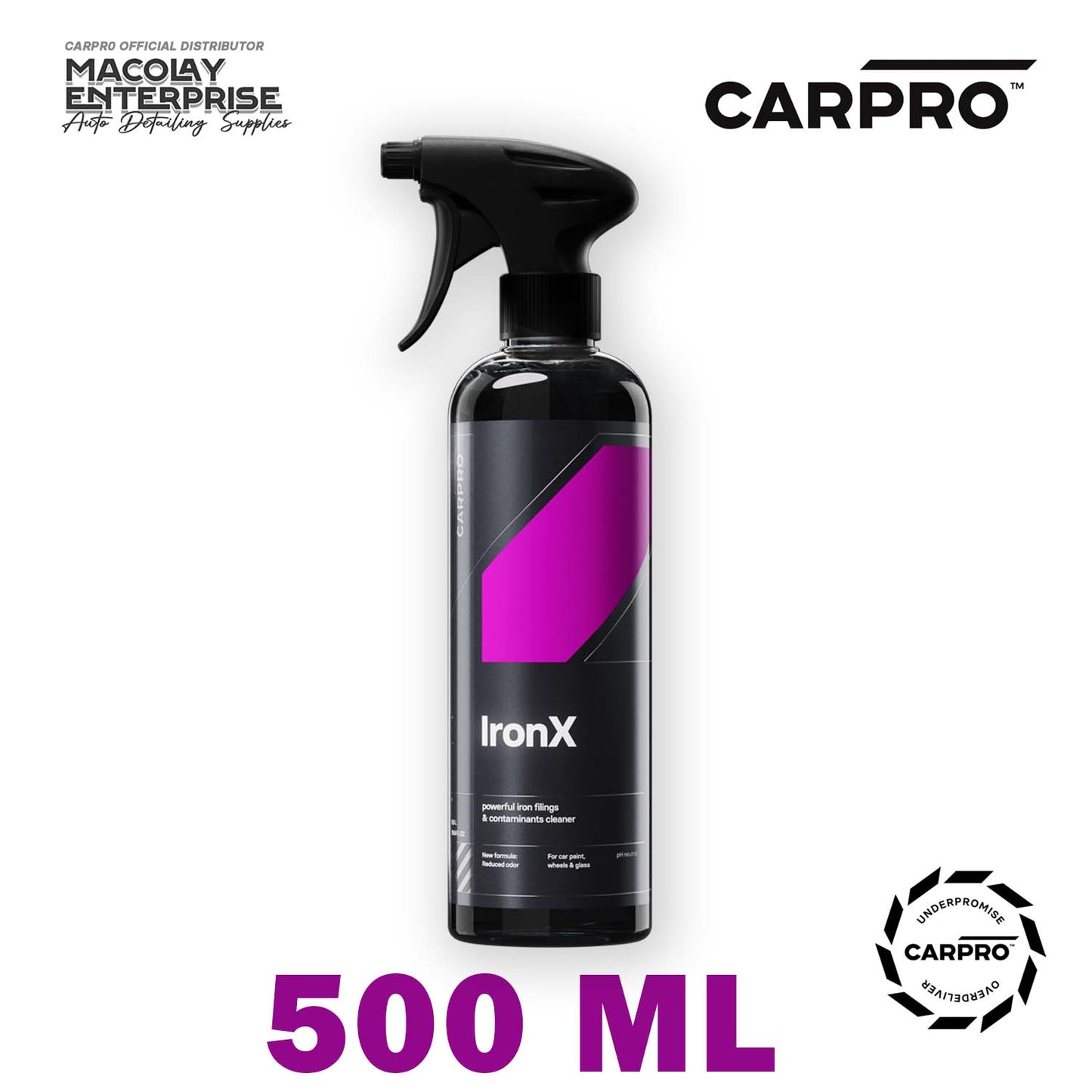 CarPro Iron-X Iron Fallout Remover 500ml or 1Liter