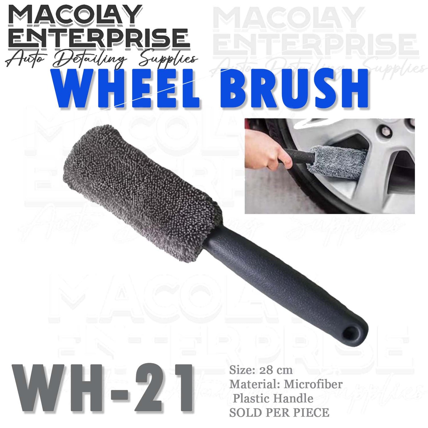 WH-21 Microfiber Wheel Rim Cleaner Wheel Brush