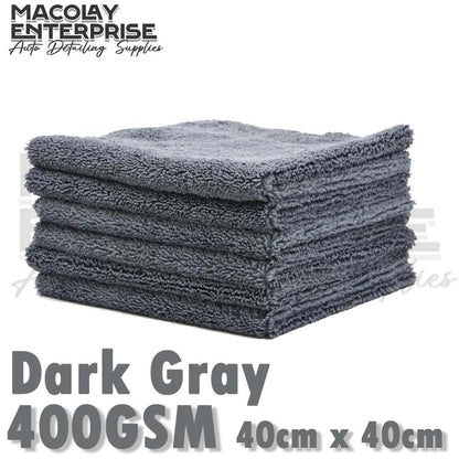 400gsm 40x40cm Edgeless Dual Pile Microfiber Detailing Towel