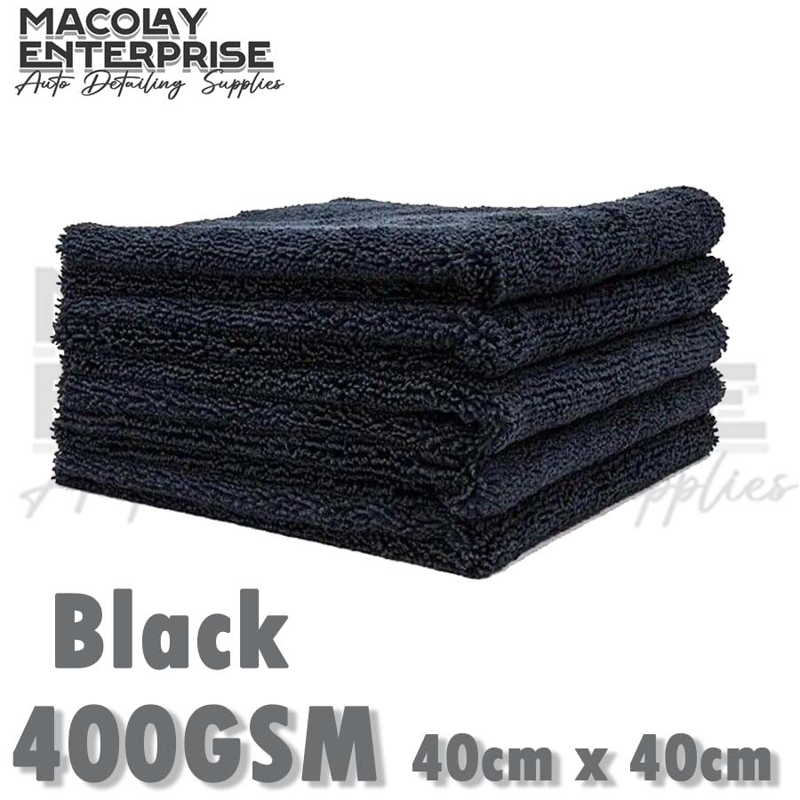 400gsm 40x40cm Edgeless Dual Pile Microfiber Detailing Towel