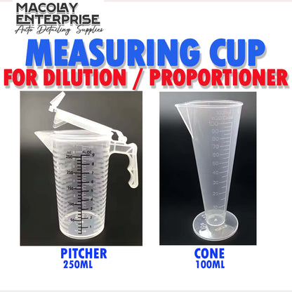DT-025 Measuring Pitcher 250ml Liquid proportioner OR Cup 100ml