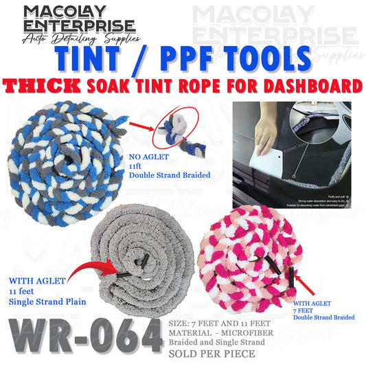 WR-064 Thick Version Soak Tint Rope for Car Dashboard
