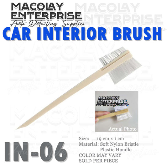 IN-06 Dual Side Nylon Bristle Car Interior Detailing Brush