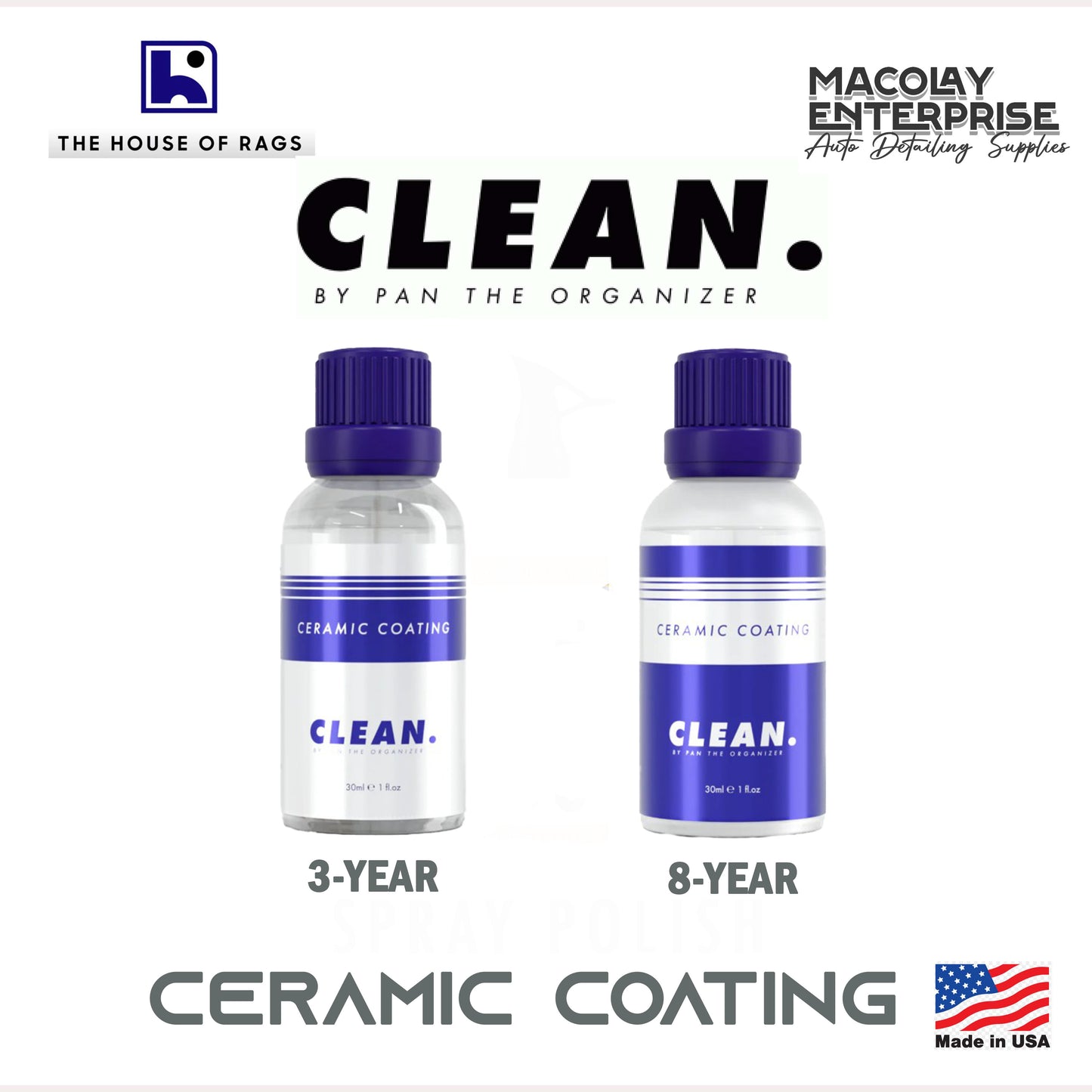 CLEAN. by Pan the Organizer Ceramic Coating 30ml