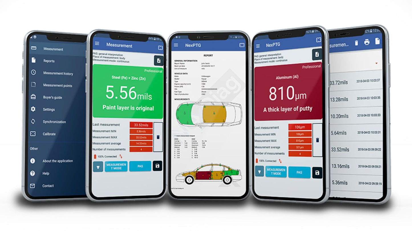 NexPTG Professional Paint Thickness Gauge