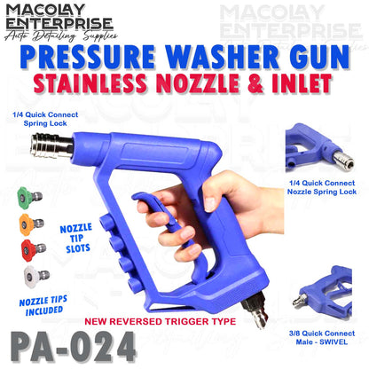PA-024 Purple High Pressure Washer Gun with Reversed Trigger 4000psi