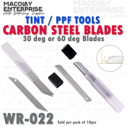 WR-022  30-deg or 60-deg Carbon Steel BLADE 10pcs per pack for Car PPF
