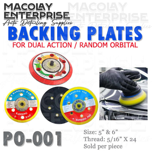 PO-001 Backing Plate 5/16" x24 thread for 6" & 5" Dual Action Polisher