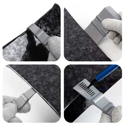 WR-007 4pcs Mini Squeegee Set for Car Tint or PPF
