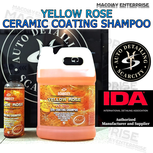 Scarcity Yellow Rose Si02 Coating Ph Neutral Car Shampoo 1 gallon