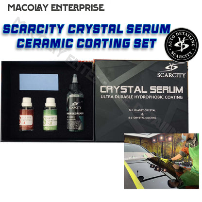 SCARCITY Crystal Serum Ultra Durable Hydrophobic Ceramic Coating Set