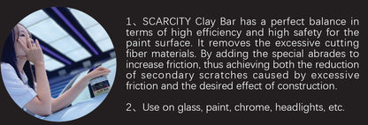 CL-03 SCARCITY 2 pcs Fine and Medium Grade Detailing Clay