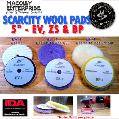 PO-034 Scarcity 5" EV, ZS and BP Premium Buffing WOOL Pad