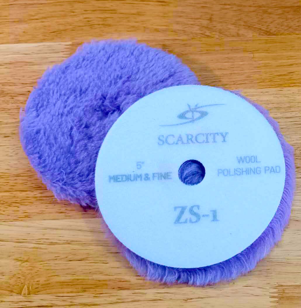 PO-034 Scarcity 5" EV, ZS and BP Premium Buffing WOOL Pad