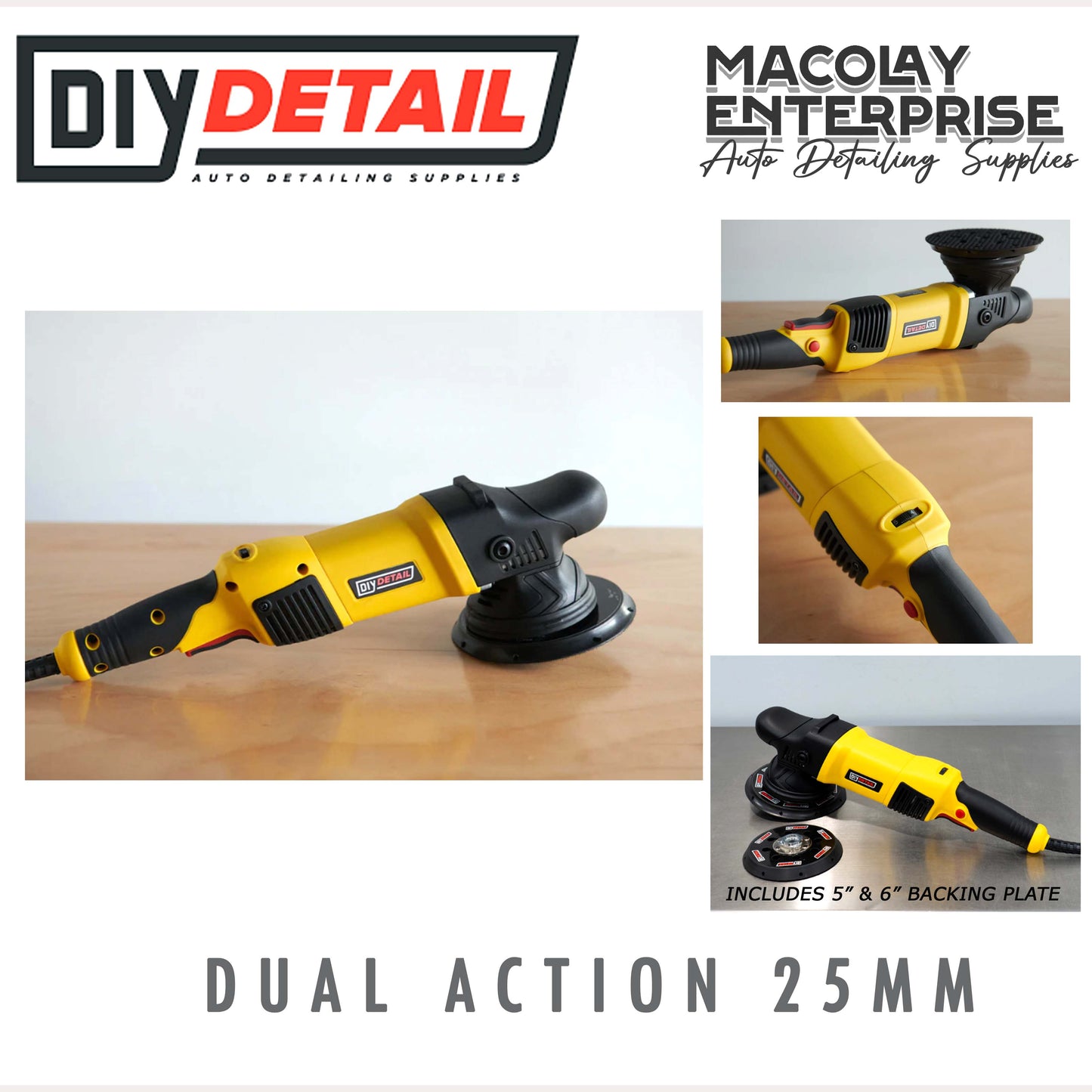 MP-17 The DIY Detail 25mm Correction Pro DA Tool Dual Action Polisher Machine