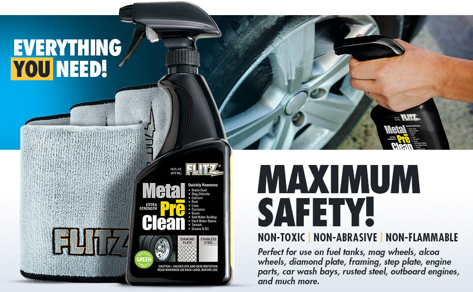 Flitz Metal Pre-Clean non-acid cleaner Aluminum Pre Clean