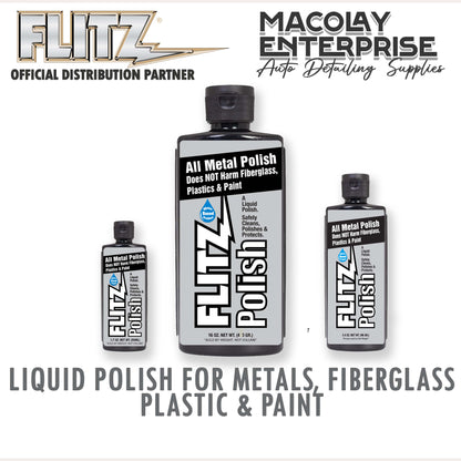 Flitz Liquid Polish for Metal, Fiberglass, Plastic & Paint