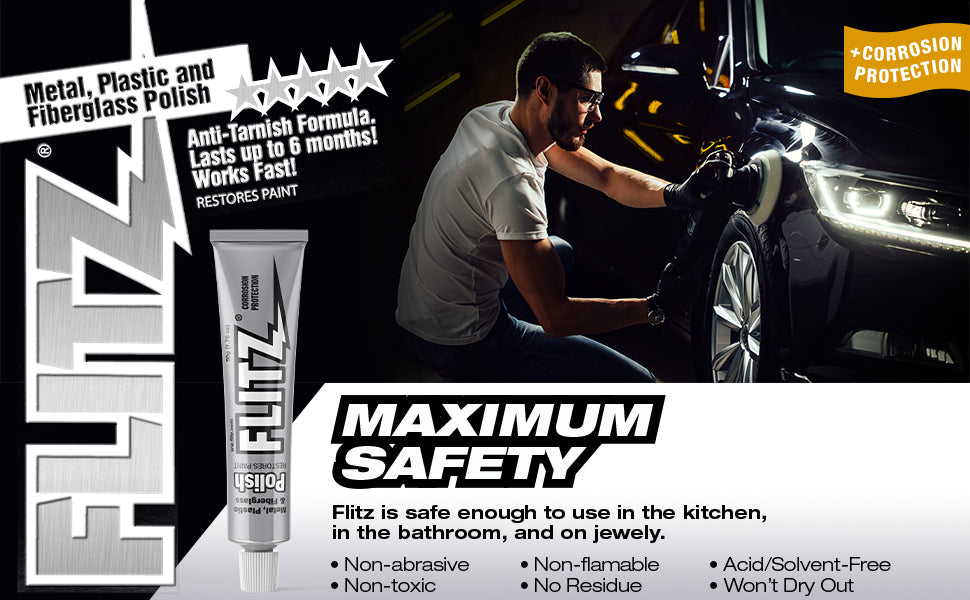 Flitz Paste Polish for Metals, Fiberglass, Tactical, Plastic & Paint