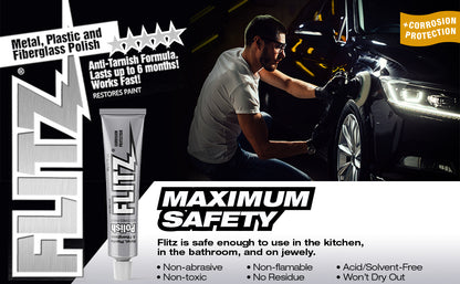 Flitz Paste Polish for Metals, Fiberglass, Tactical, Plastic & Paint