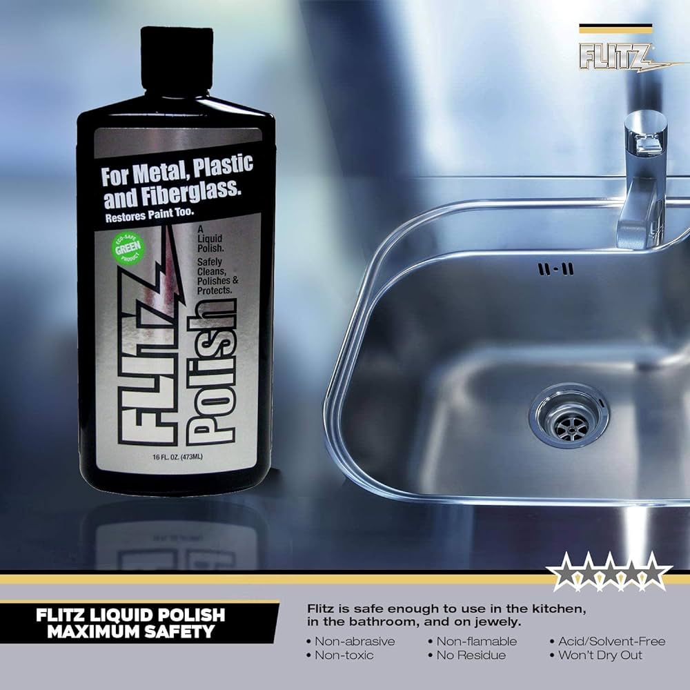 Flitz Liquid Polish for Metal, Fiberglass, Plastic & Paint