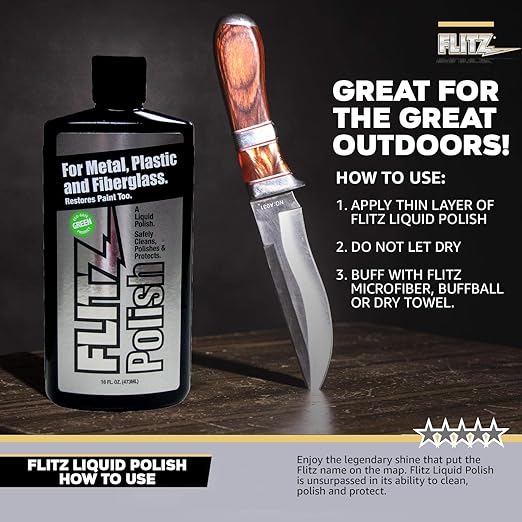 Flitz Liquid Polish for Metal, Fiberglass, Plastic & Paint