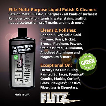 Flitz Liquid Polish for Metal, Fiberglass, Plastic & Paint
