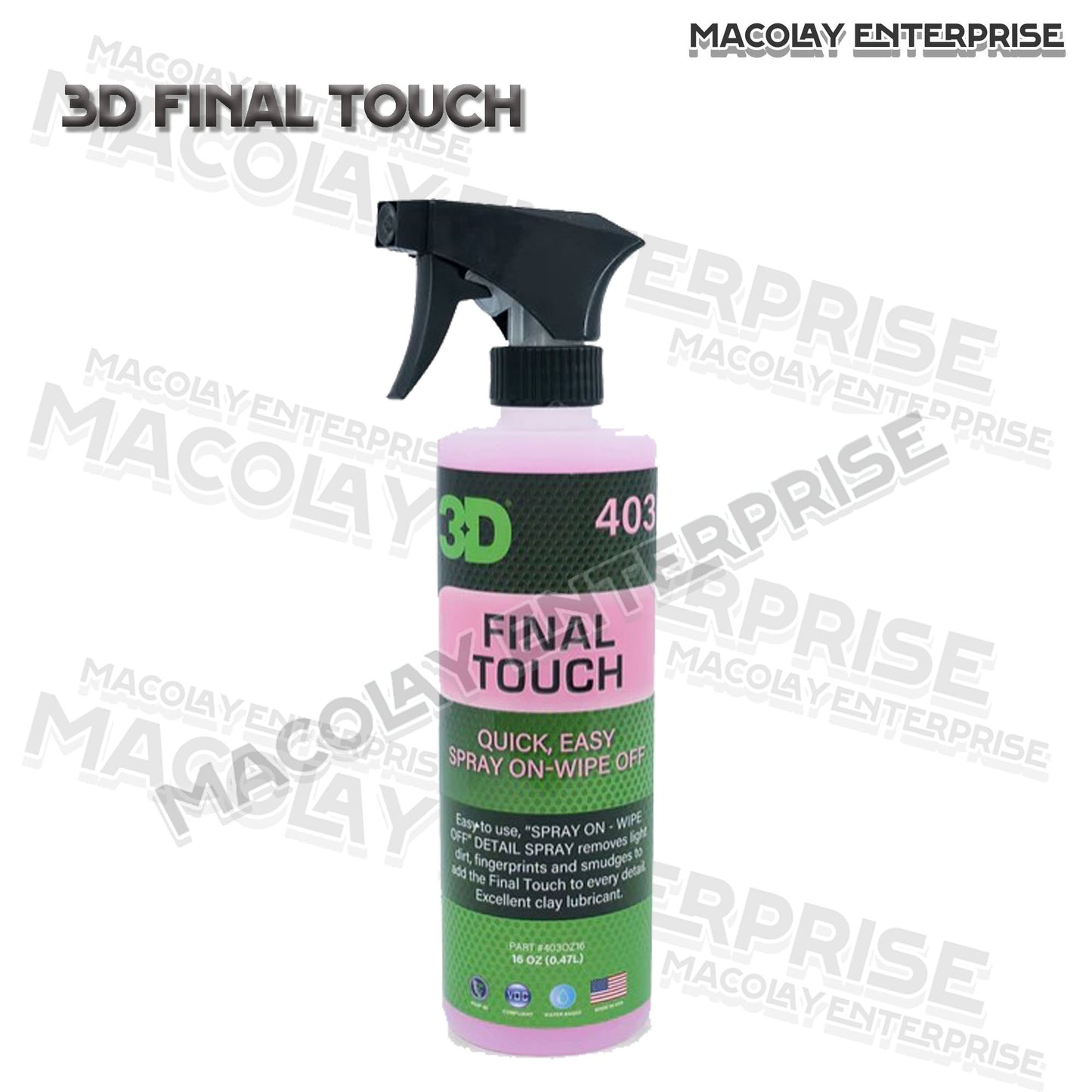 3D Final Touch 16oz or 24oz