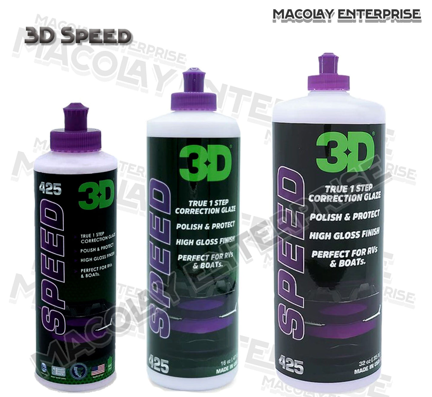 3D SPEED All In One Polish/Wax