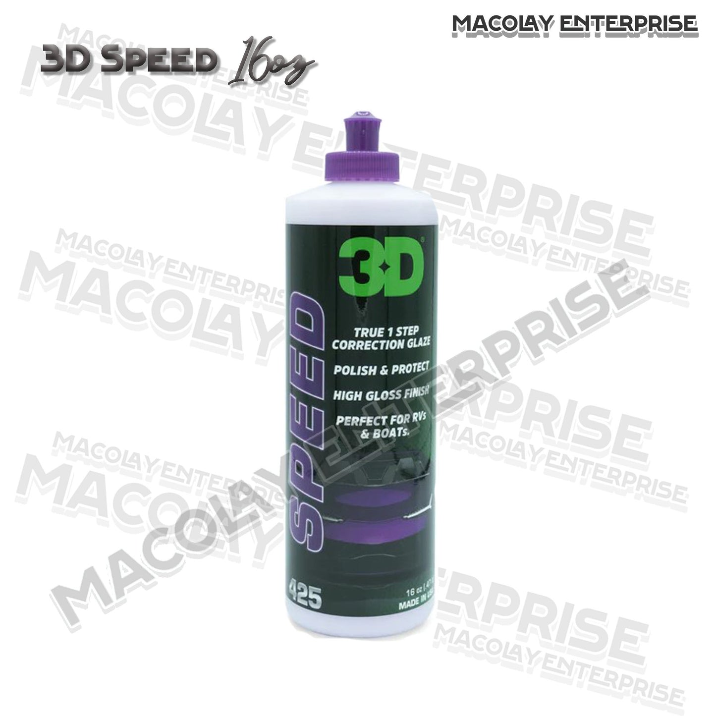 3D SPEED All In One Polish/Wax