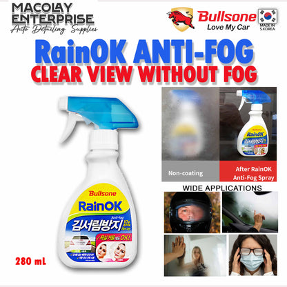Bullsone Korea RainOK Anti-Fog 280ml