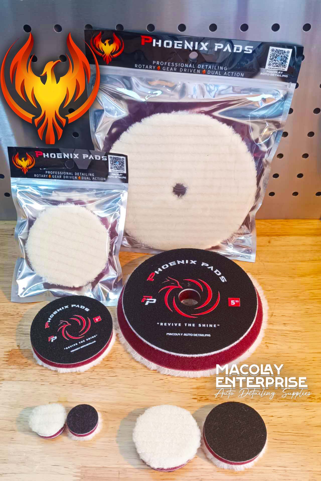 PO-032 INTRO PRICE! Phoenix  Stripe or Long Nap Cutting WOOL Pad