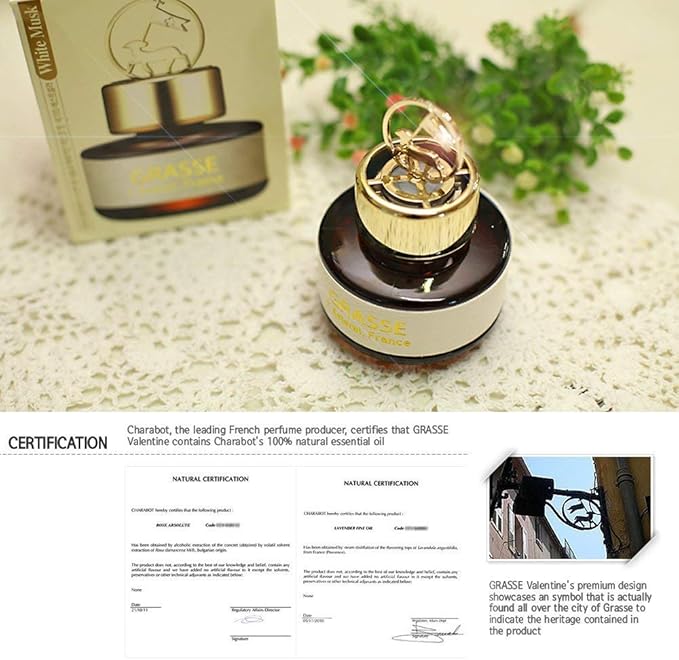 Grasse L'Esterel Essential Oils, Natural Car Air Fresheners 110ml