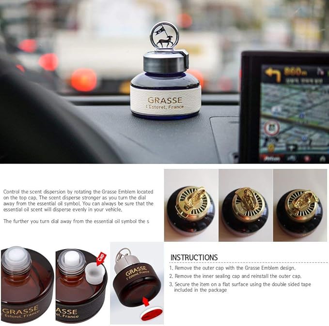 Grasse L'Esterel Essential Oils, Natural Car Air Fresheners 110ml