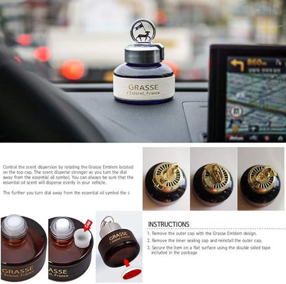 Grasse L'Esterel Essential Oils, Natural Car Air Fresheners 110ml