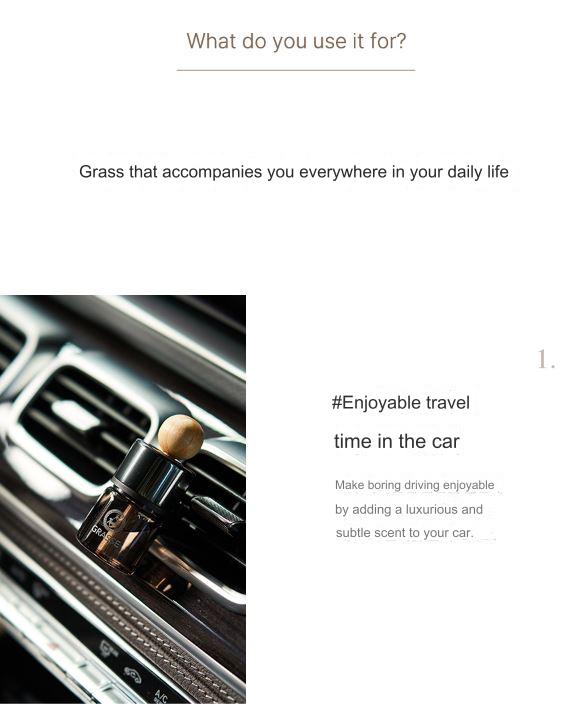 GRASSE®️ Car Air Vent Mini Diffuser Car Freshener Made in Korea 10ml x 2 Car perfumes