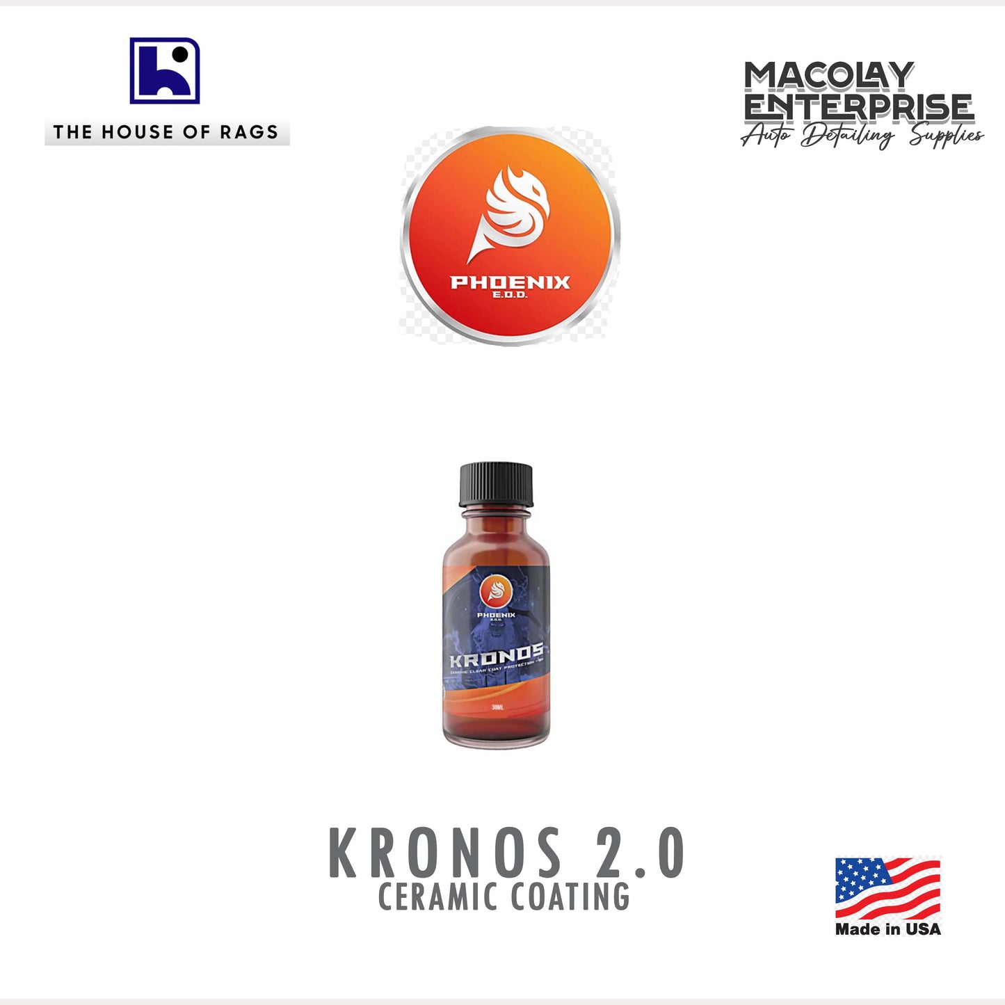 Phoenix E.O.D Kronos Ceramic Clear Coat Protection 2.0  30ML
