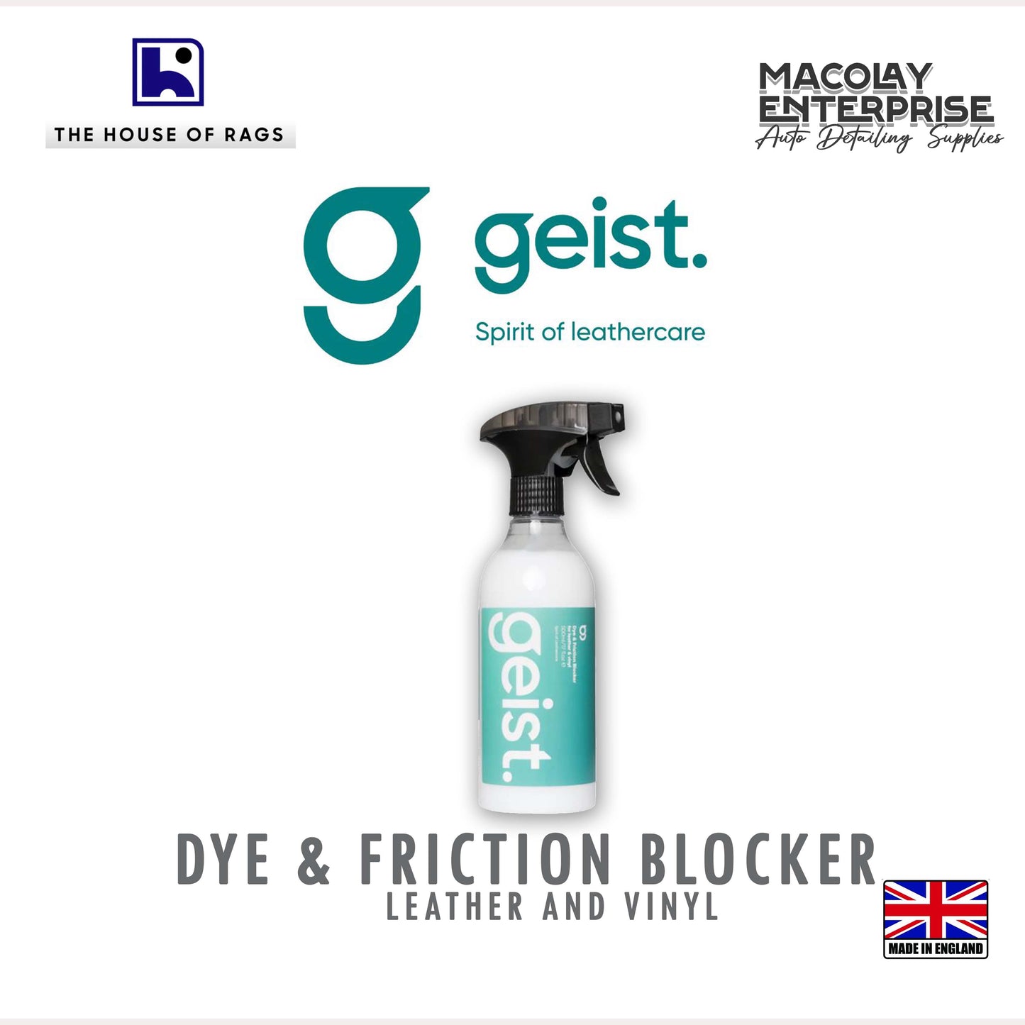 Geist Dye & Friction Blocker for Leather & Vinyl 500ml