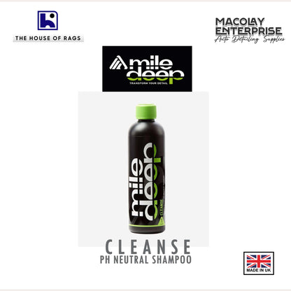 Mile Deep Cleanse Concentrated Ph Neutral Car Shampoo 500ml